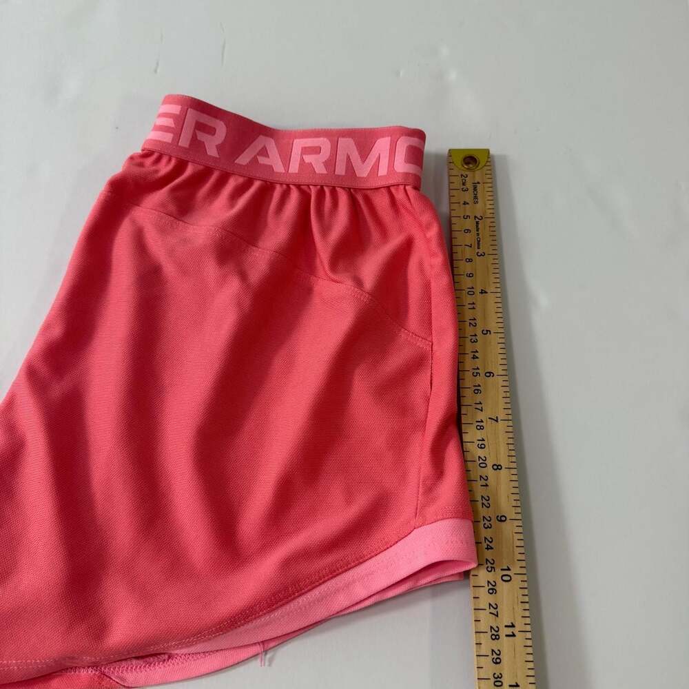 Under Armour Women's Play Up 3.0 Shorts in Pink Size S - Picture 8 of 9